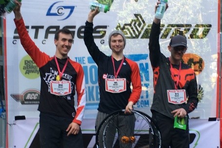 Lewis Bradley Team Tredz 1st place for Cwmcarn Welsh Gravity Enduro